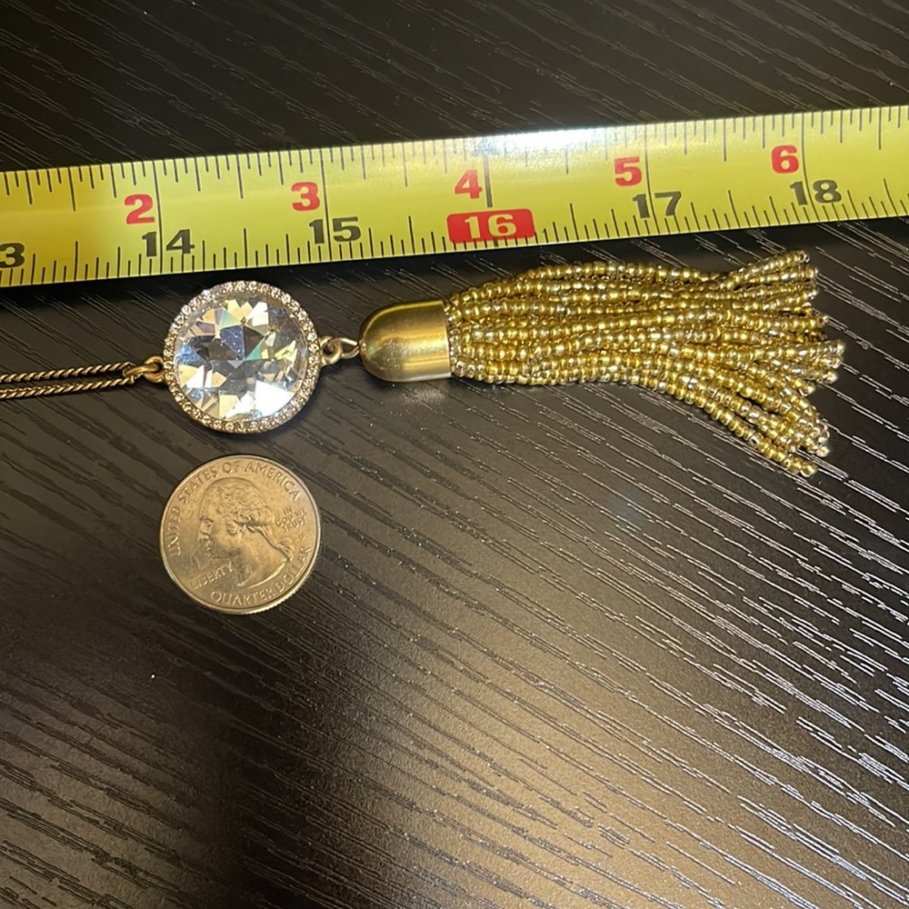 J. Crew Golden Tassel Necklace - Picture 6 of 7